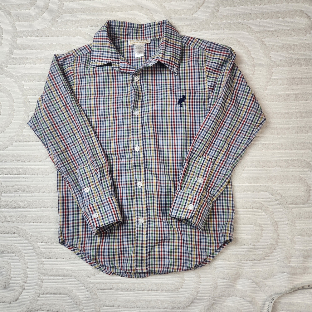 The Beaufort Bonnet Company Plaid Dean's List Dress Button-Up Shirt Size 7